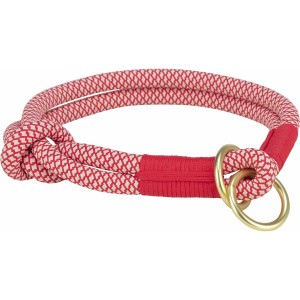 Dressurhalsband für Hunde Trixie Soft Rope Rot Creme L/XL 55 cm