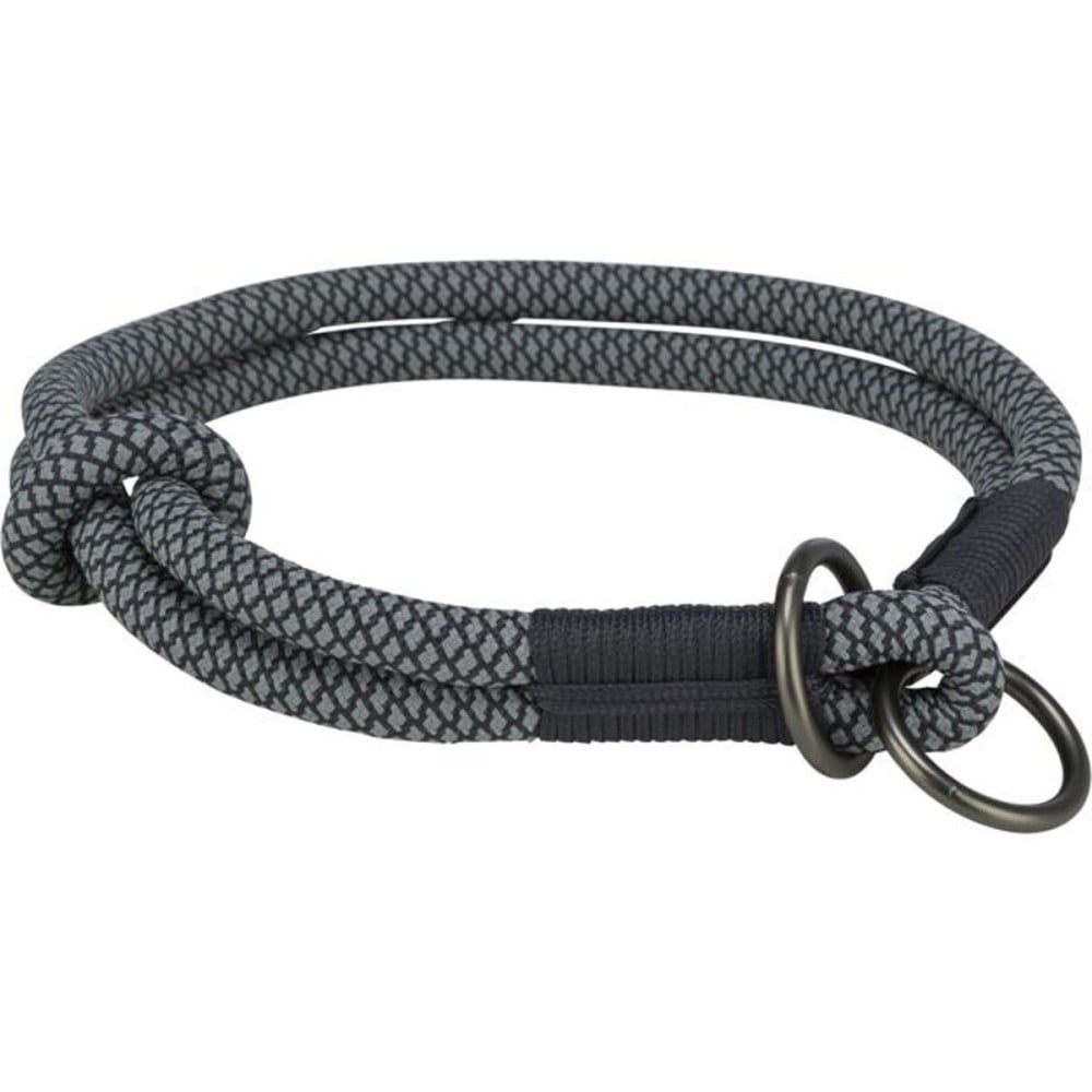 Collier d'entraînement pour chiens Trixie Soft Rope Noir Gris S 35 cm