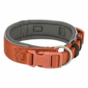 Dog collar Trixie Premium Orange Graphite L/XL 53-62 cm