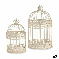 Cage décorative Lot Crème (2 Unités)