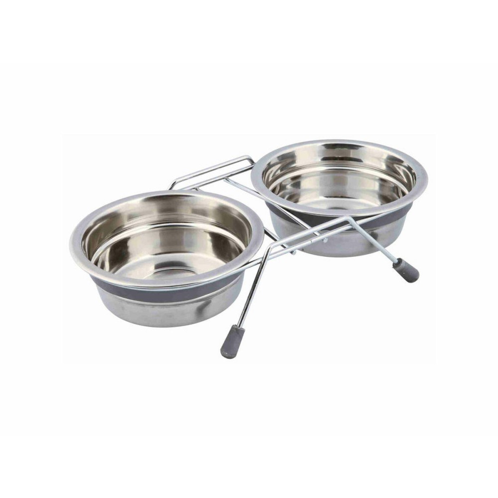 Dog Feeder Trixie Stainless steel 450 ml Double 2 × 0,45 L