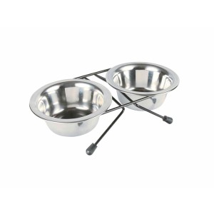 Dog Feeder Trixie Eat on Feet Stainless steel 200 ml Double 2 x 200 ml 11 cm