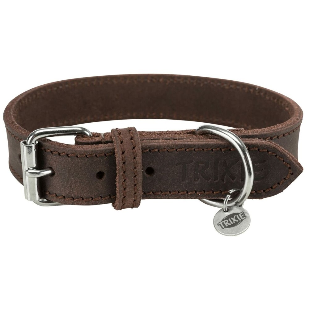 Hundehalsband Trixie Rustic Dunkelbraun S/M 34-40 cm