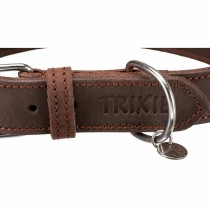 Dog collar Trixie Rustic Dark brown S/M 34-40 cm