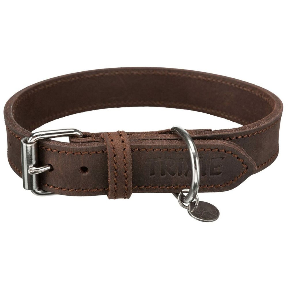 Hundehalsband Trixie Rustic Dunkelbraun M 37-44 cm