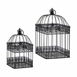 Cage décorative Lot Noir (4 Unités)