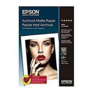 Lot d'encre et papier photo Epson Archival Matte Paper, DIN A3+, 189 g/m², 50 hojas A3