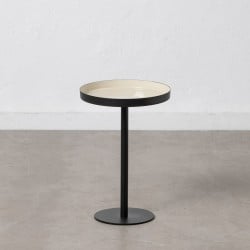 Table d'appoint Noir Taupe Fer 30 x 30 x 44 cm