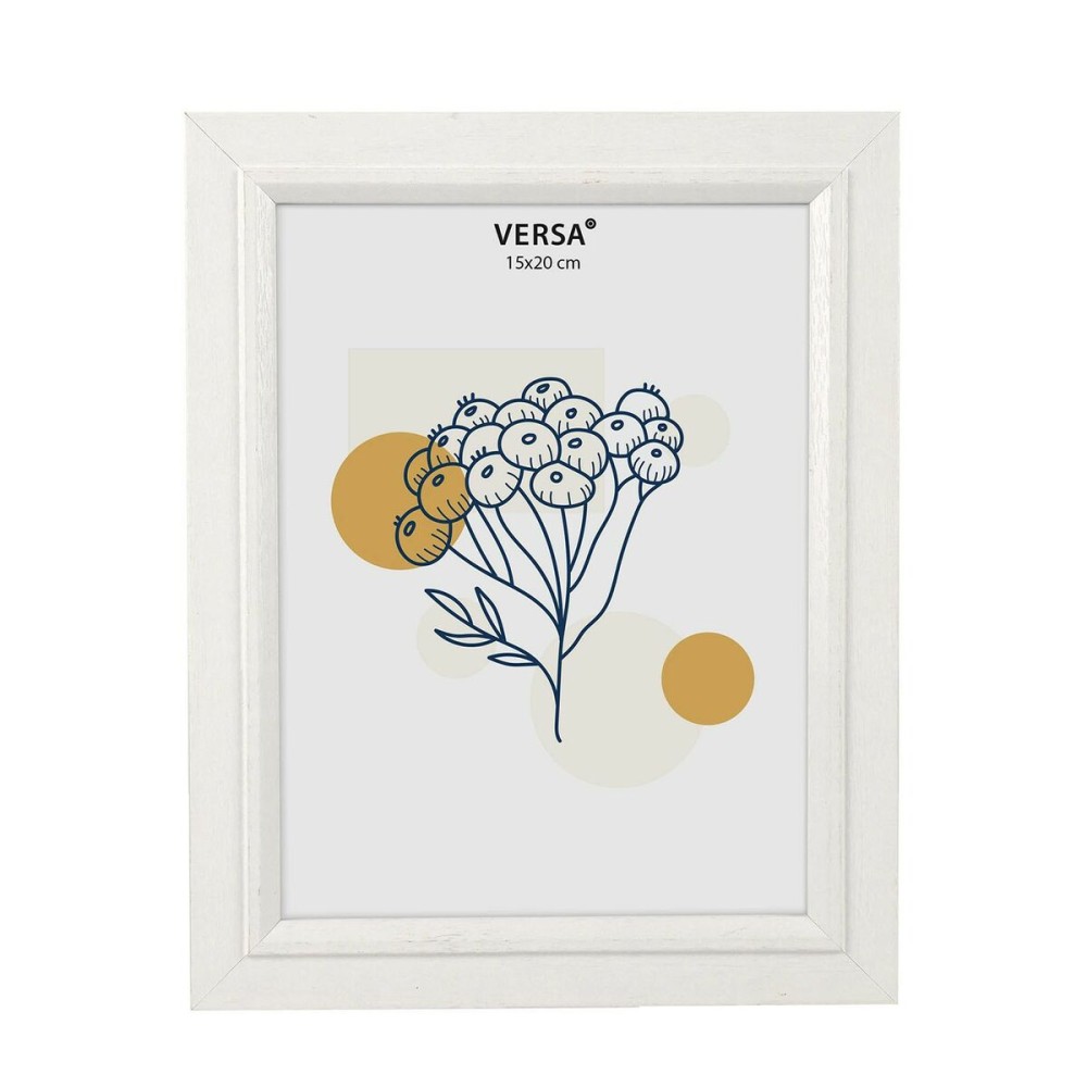 Photo frame Versa White MDF Wood Vintage 1,5 x 24 x 19 cm