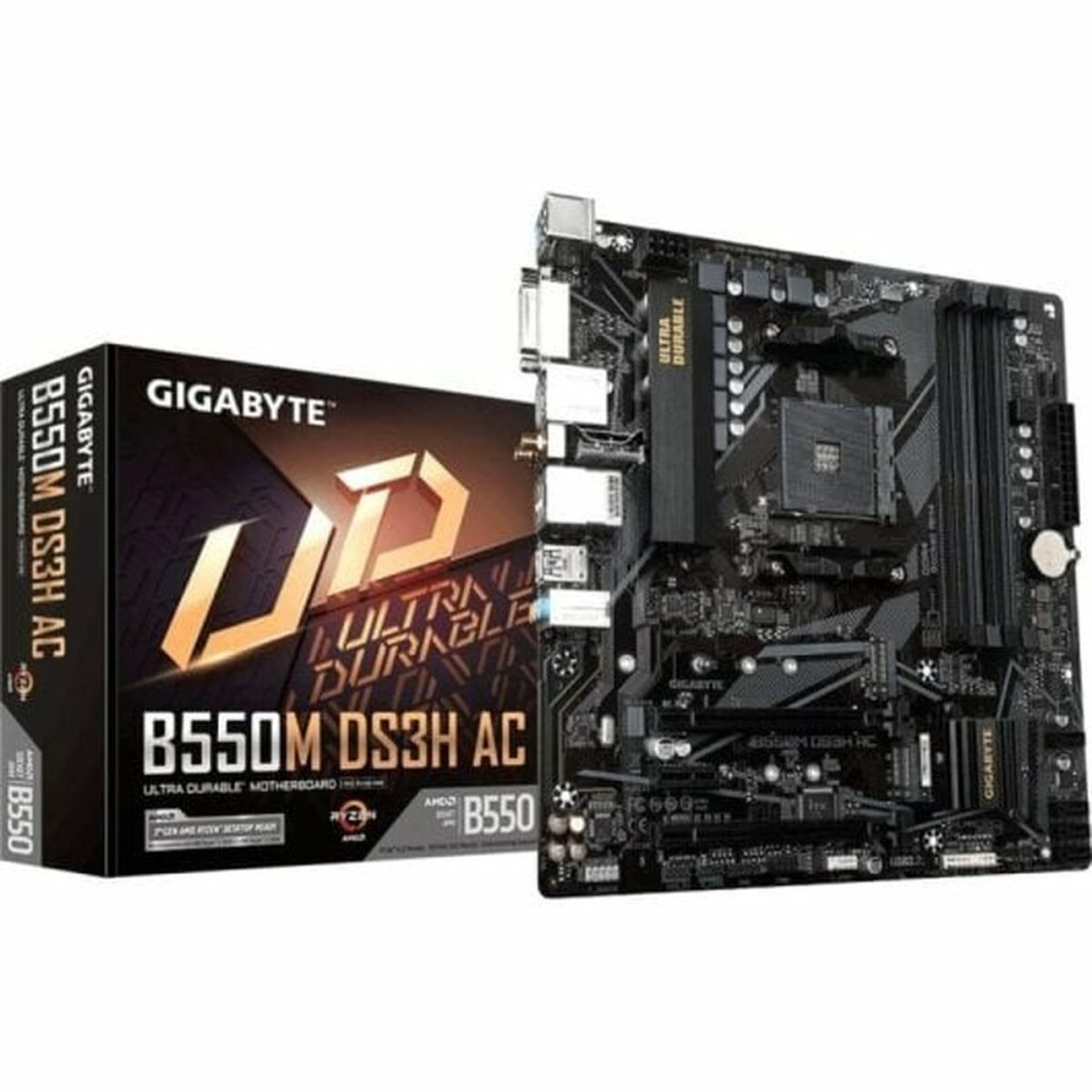 Motherboard Gigabyte B550M DS3H AMD B550 AMD AM4