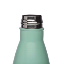 Water bottle Versa Green Steel 500 ml 7 x 27 x 7 cm