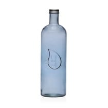 Wasserflasche Versa Blau Glas Aluminium 1,6 L 9,8 x 32,5 x 9,8 cm