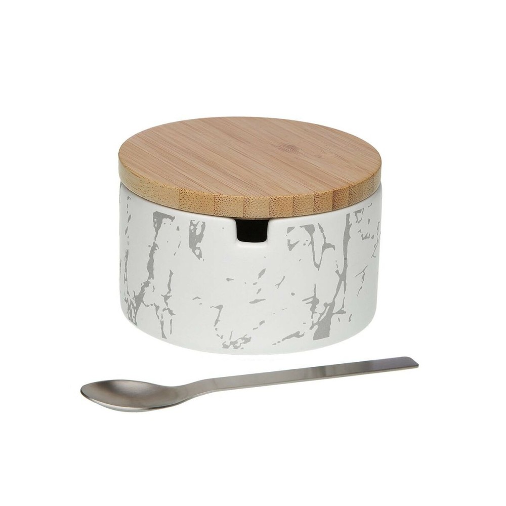 Sugar Bowl Versa Ceramic Bamboo Steel Dolomite 12 x 6,5 x 10 cm