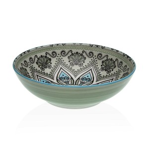 Salad Bowl Versa Green Ceramic Porcelain 22,5 x 9 x 22,5 cm