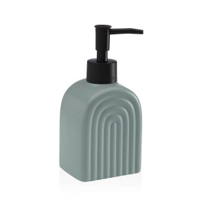 Soap Dispenser Versa Grey Ceramic Plastic