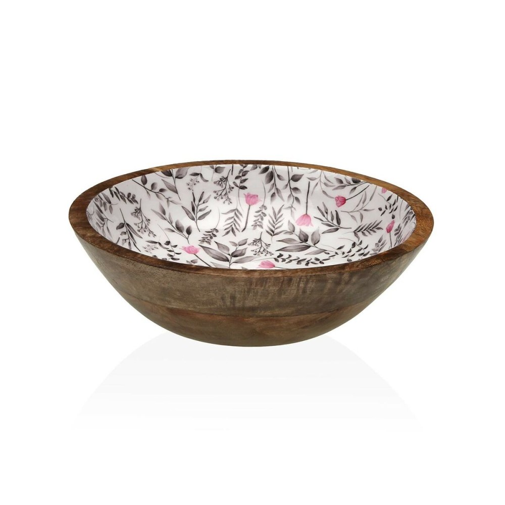 Salad Bowl Versa Caprice Bamboo Porcelain Mango wood 24 x 7 x 24 cm