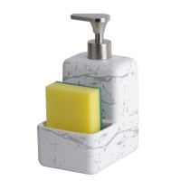 Soap Dispenser Versa Ceramic ABS Dolomite 9 x 19 x 12,5 cm