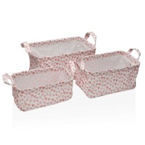 Korb-Set Versa Amore Textil 28 x 18 x 14 cm