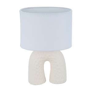 Desk lamp Versa Cream Ceramic 18 x 28 cm