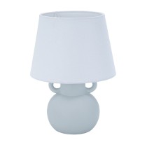 Desk lamp Versa Grey Linen Ceramic 20 x 28 cm