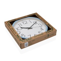 Horloge Murale Versa Bleu Bois 4,2 x 30 x 30 cm