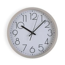 Wall Clock Versa Beige Wood 4,2 x 30 x 30 cm