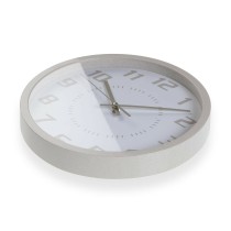 Wall Clock Versa Beige Wood 4,2 x 30 x 30 cm