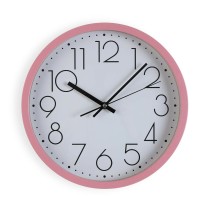 Horloge Murale Versa Rose Bois 4,2 x 30 x 30 cm