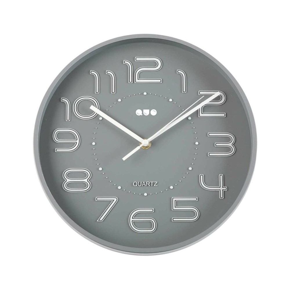 Wall Clock Versa Grey Plastic 3,7 x 30 x 30 cm