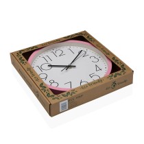 Wall Clock Versa Pink Wood 4,2 x 30 x 30 cm