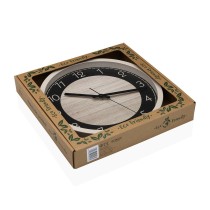 Wanduhr Versa Schwarz Holz 4,2 x 30 x 30 cm