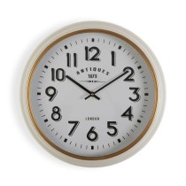 Horloge Murale Versa Antiques Blanc Bois MDF Bois MDF/Métal 5,8 x 42 cm