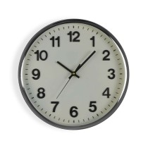 Horloge Murale Versa Blanc Plastique 4,8 x 32 x 32 cm