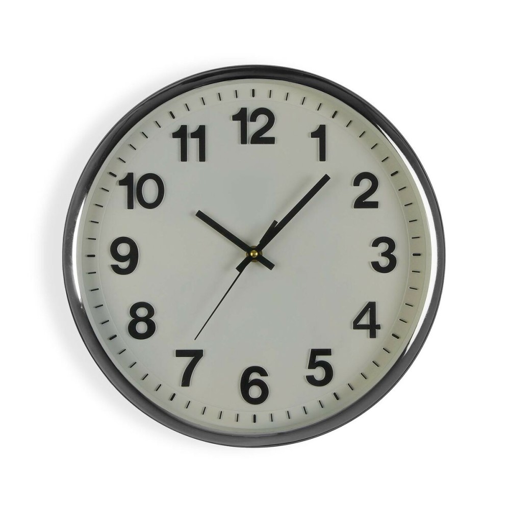 Horloge Murale Versa Blanc Plastique 4,8 x 32 x 32 cm