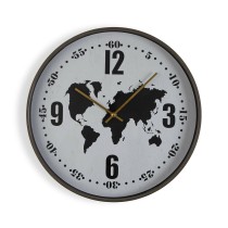 Wall Clock Versa Metal World Map 4,1 x 40,6 x 40,6 cm