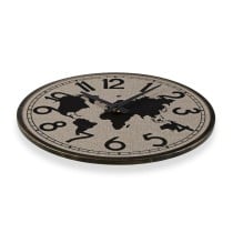 Wall Clock Versa Metal World Map 4 x 40 x 40 cm