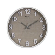 Horloge Murale Versa Blanc Plastique 4,5 x 30 x 30 cm