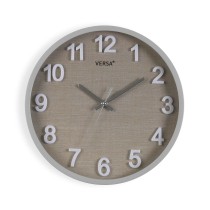 Wanduhr Versa Grau Kunststoff 4,5 x 30 x 30 cm