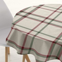 Nappe enduite antitache Belum Christmas Blanc Multicouleur Ø 180 cm