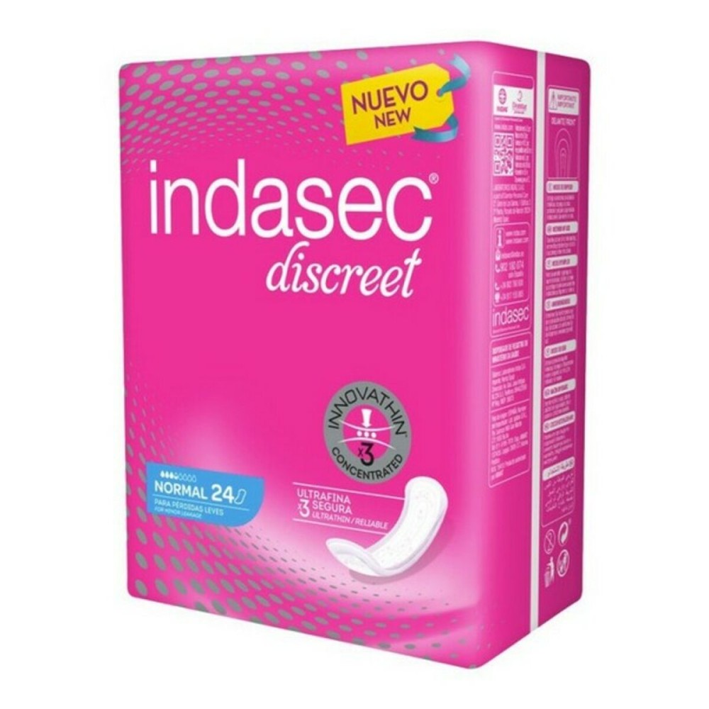 Compresses pour Incontinence Discreet Indasec (24 uds)