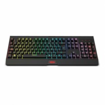 Keyboard with Gaming Mouse Krom NXKROMKBLSP Black Multicolour Spanish Qwerty