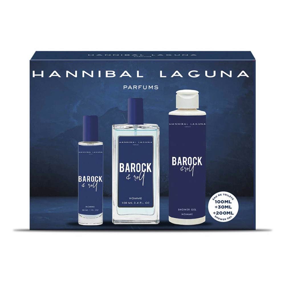 Set de Parfum Homme Hannibal Laguna Barock & Roll 3 Pièces