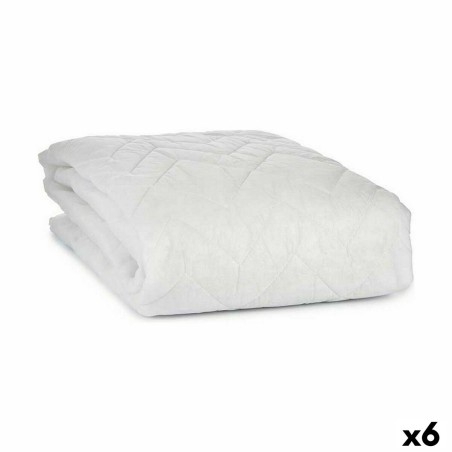 Mattress protector White 135 x 190 cm (6 Units)