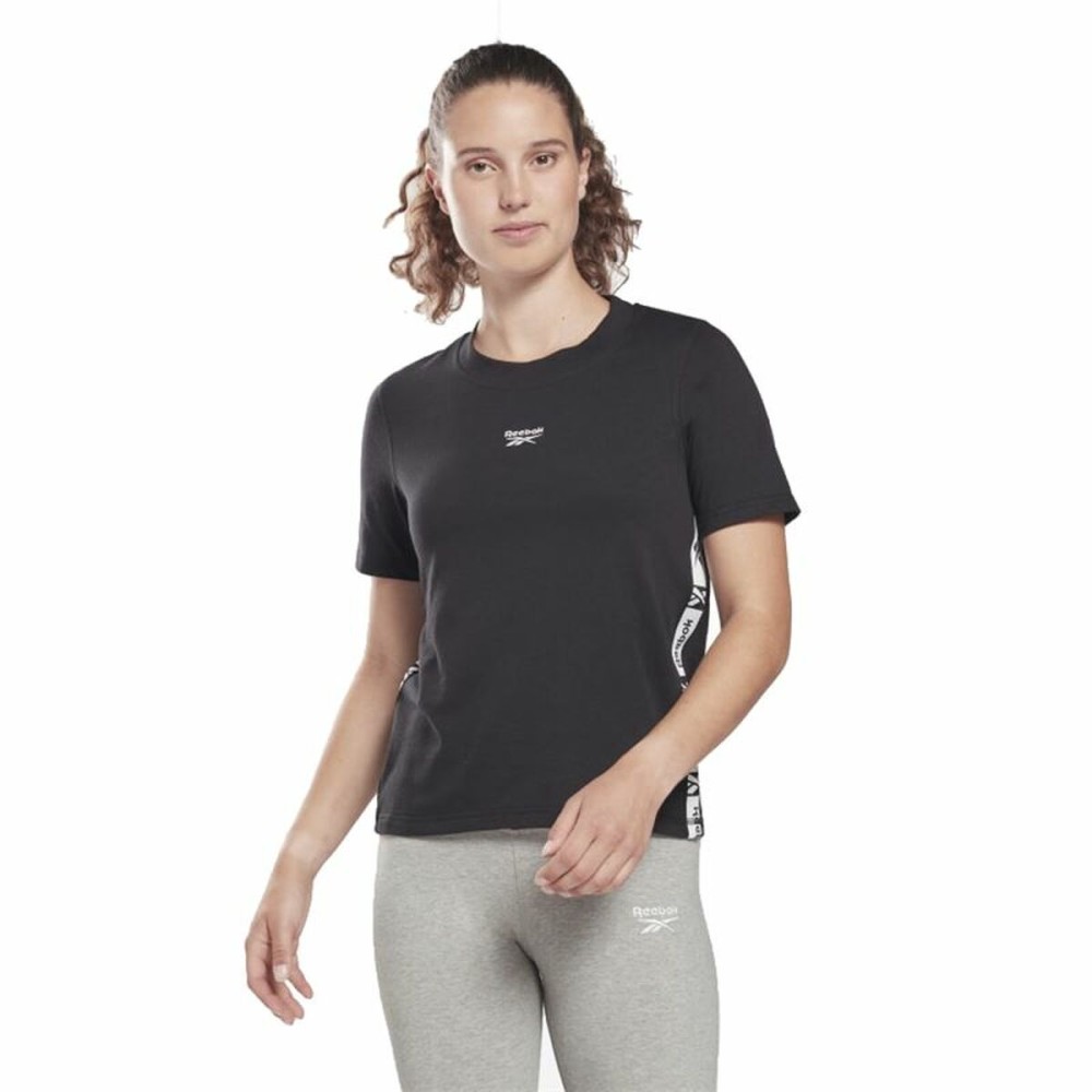 T-shirt à manches courtes femme Reebok Tape Pack Noir