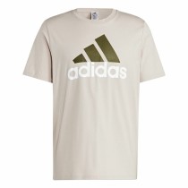 Herren Kurzarm-T-Shirt Adidas Essentials Beige