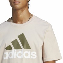 Herren Kurzarm-T-Shirt Adidas Essentials Beige