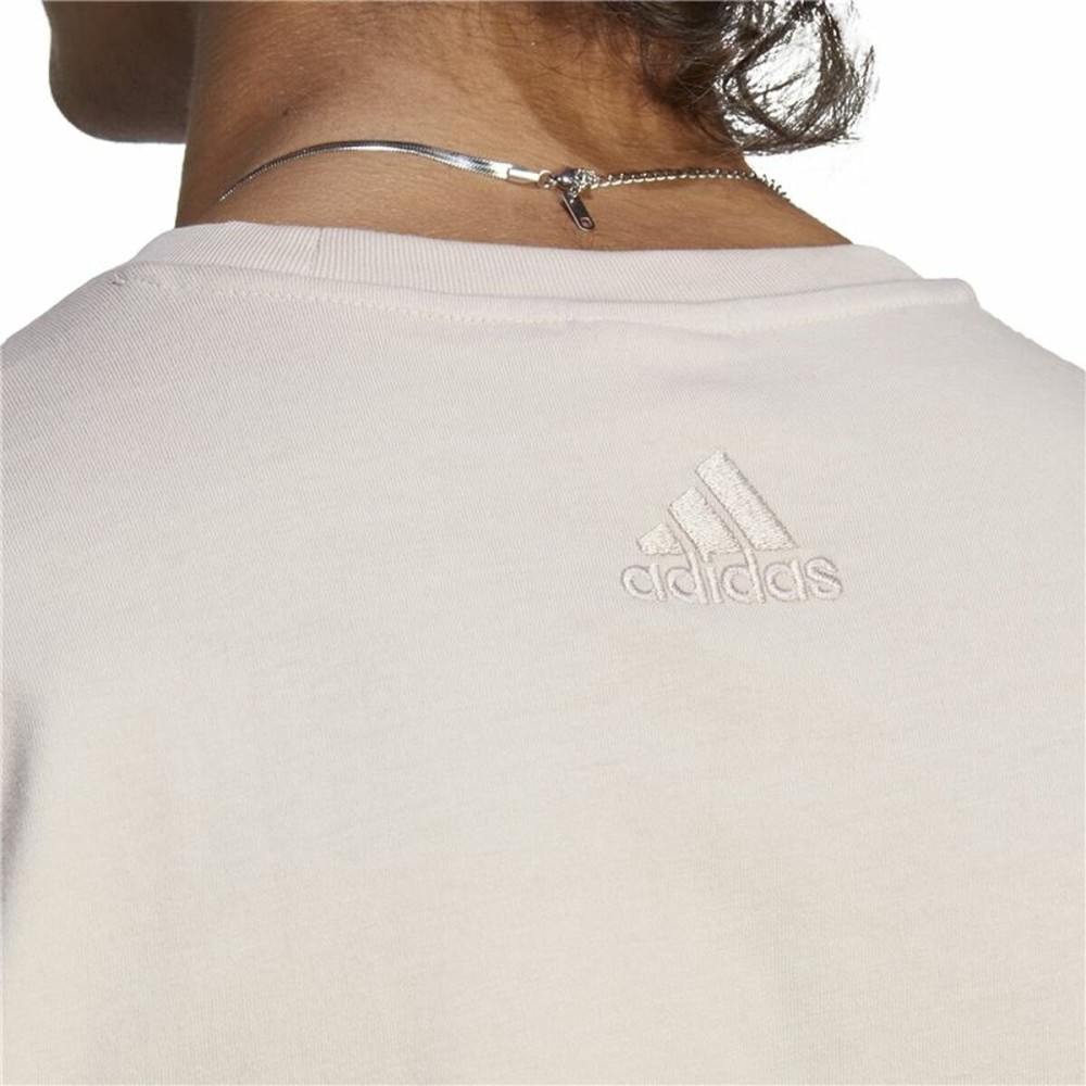 Herren Kurzarm-T-Shirt Adidas Essentials Beige