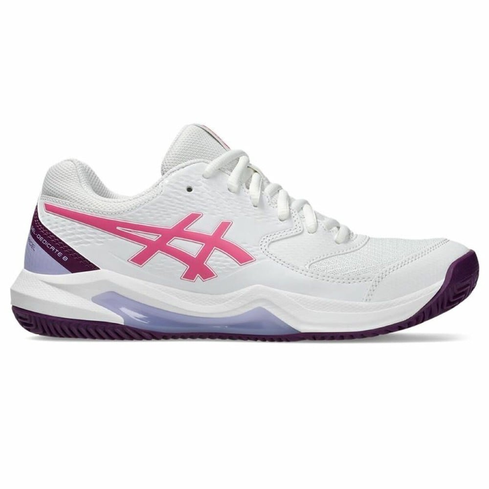 Chaussures de Padel pour Adultes Asics Gel-Dedicate 8 Blanc