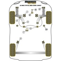 Silentblock Powerflex PFF3-610 Delantera Arrière (2 Unités)