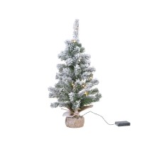 Sapin de Noël Lumineo Imperial Enneigé Ø 30 x 45 cm Plastique Mini MicroLED